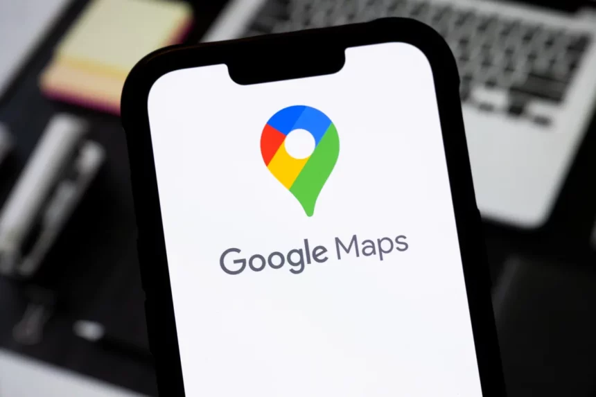 Google Maps Ask Maps feature showing nearby restaurant recommendations with order buttons