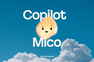 Microsoft Copilot app interface shown on mobile and desktop devices