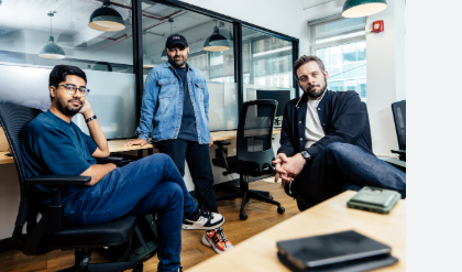Malachyte co-founders Sidd Motwani, Ian Anderson, and Shivaditya Sinha