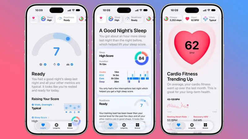 Apple Intelligence Health App Previews in iOS 27.2 Beta