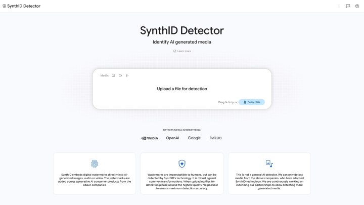 SynthID Website: Google's Tool to Identify AI Media